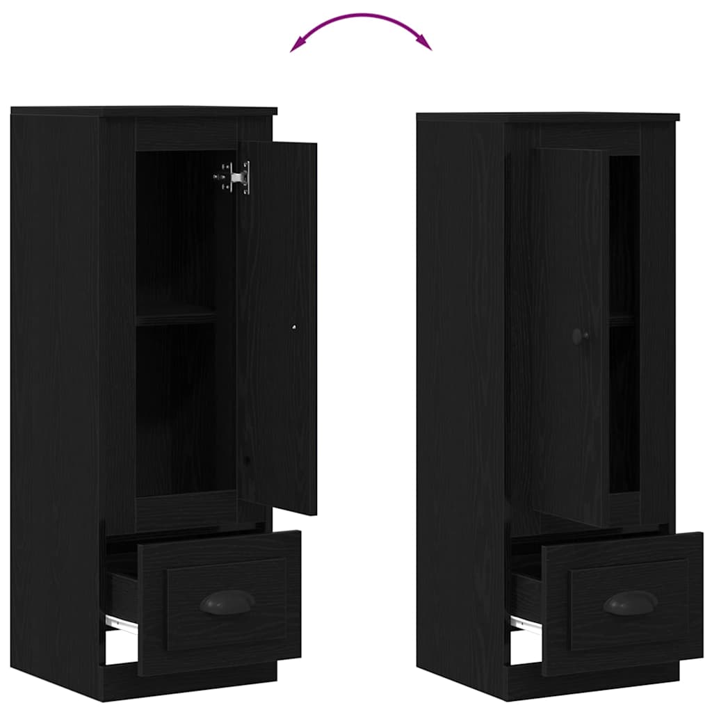 Highboard Sort eg 36 x 35.5 x 103.5 cm Konstrueret træ