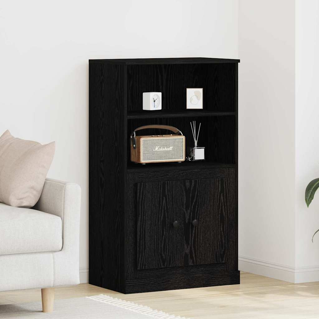 Højskab Sort eg 60 x 35.5 x 103.5 cm Konstrueret træ