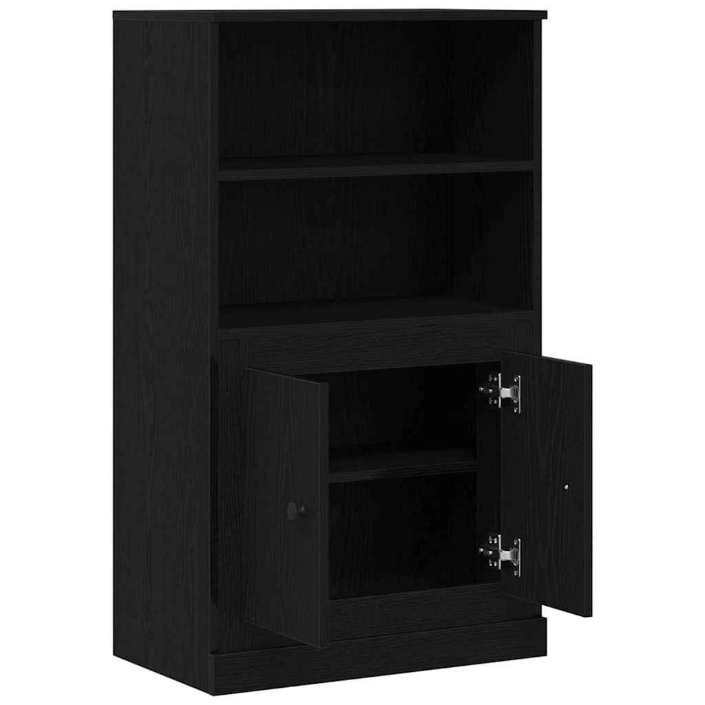 Højskab Sort eg 60 x 35.5 x 103.5 cm Konstrueret træ