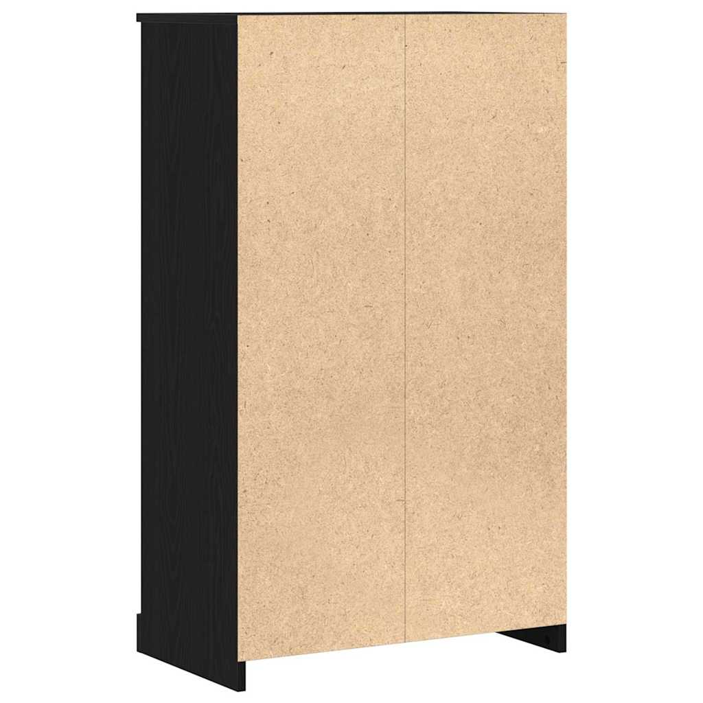 Højskab Sort eg 60 x 35.5 x 103.5 cm Konstrueret træ