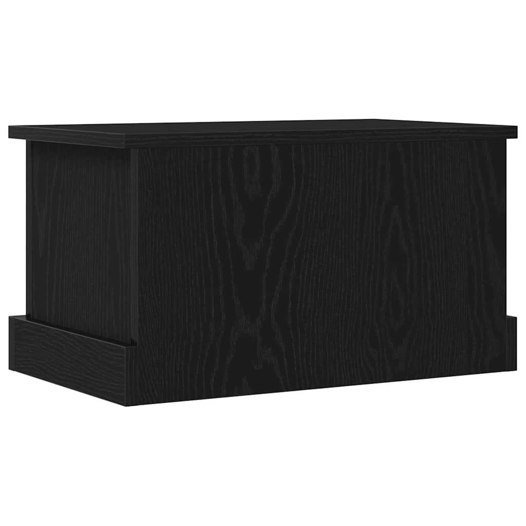 Opbevaringskasse Sort eg 50 x 30 x 28 cm Konstrueret træ