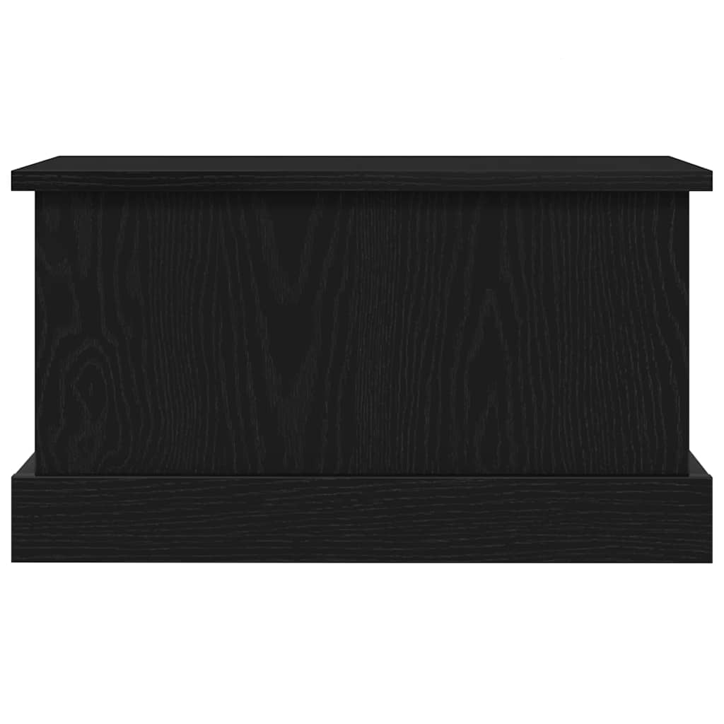 Opbevaringskasse Sort eg 50 x 30 x 28 cm Konstrueret træ