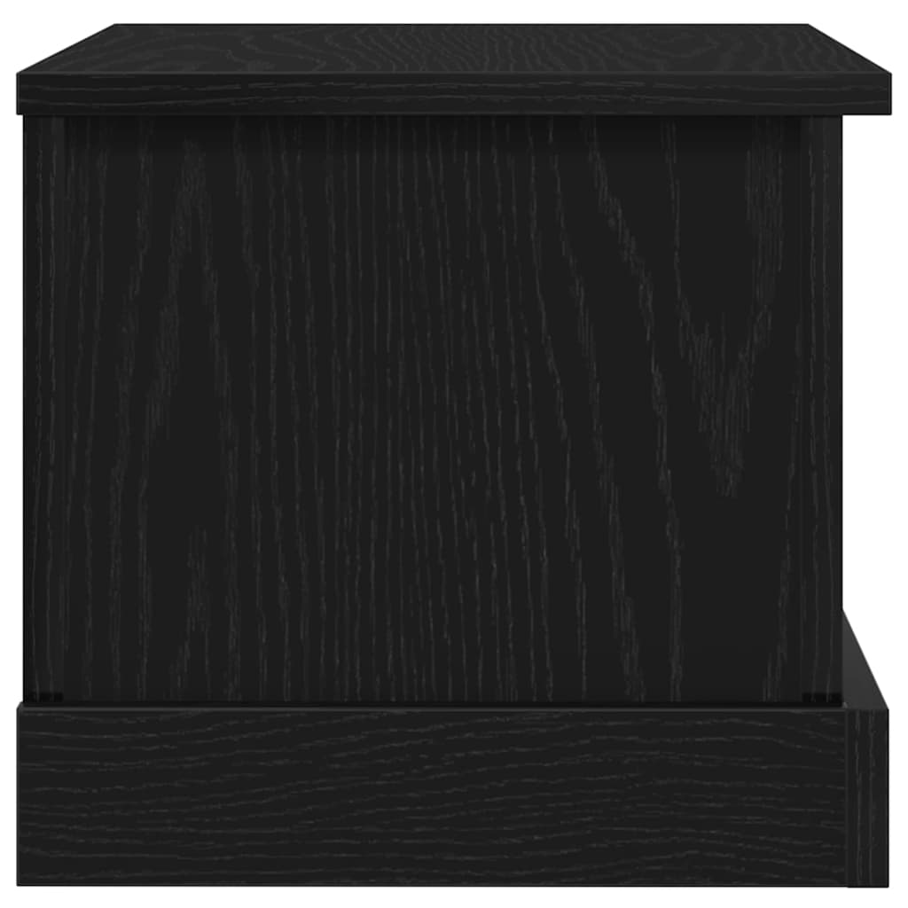 Opbevaringskasse Sort eg 50 x 30 x 28 cm Konstrueret træ