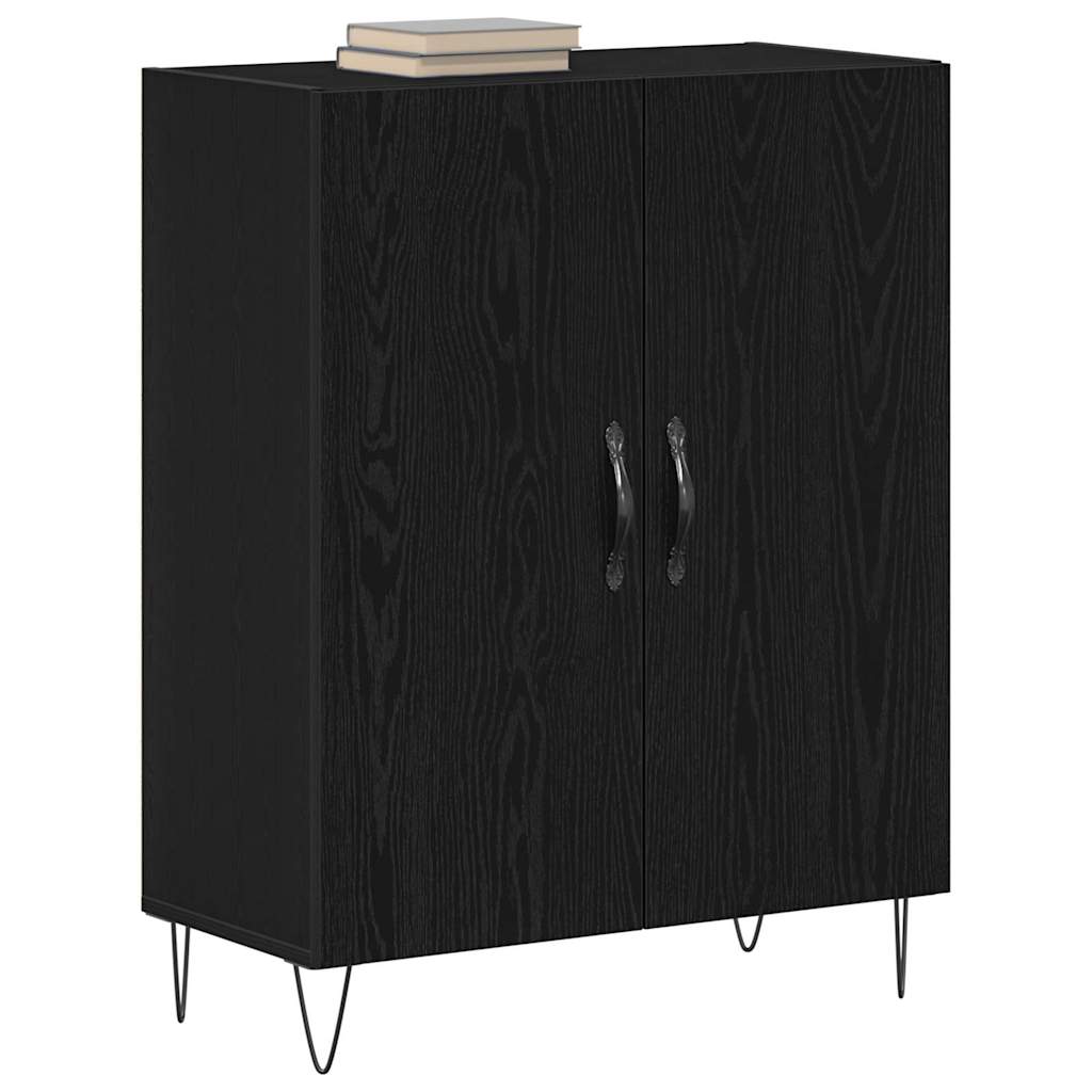 Sideboard Sort eg 69,5 x 34 x 90 cm Konstrueret træ