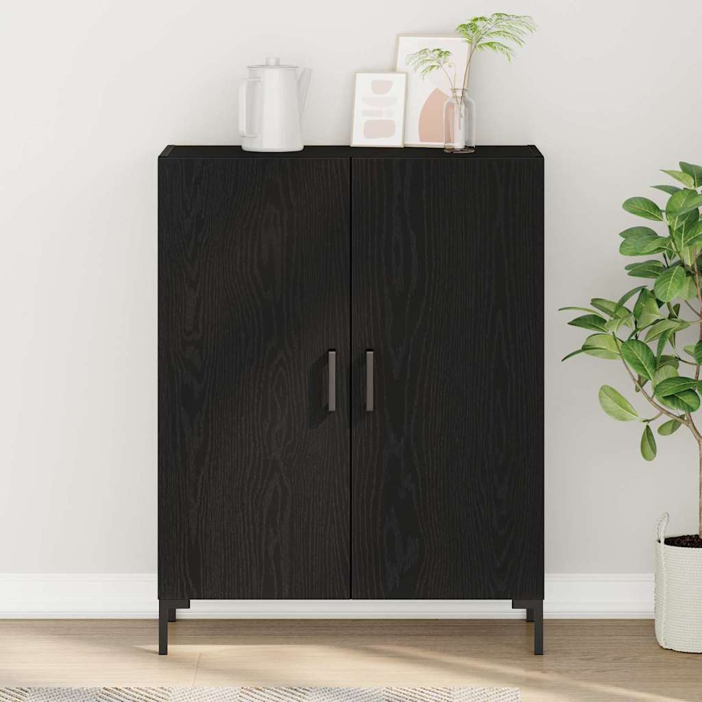 Sideboard Sort eg 69,5 x 34 x 90 cm Konstrueret træ