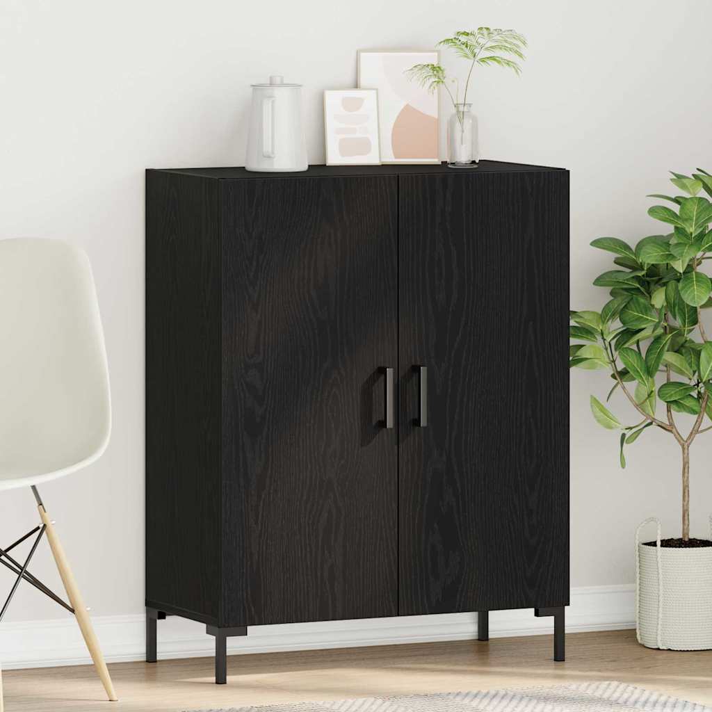 Sideboard Sort eg 69,5 x 34 x 90 cm Konstrueret træ