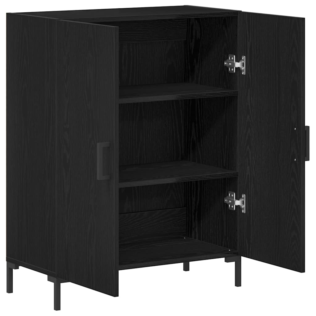 Sideboard Sort eg 69,5 x 34 x 90 cm Konstrueret træ
