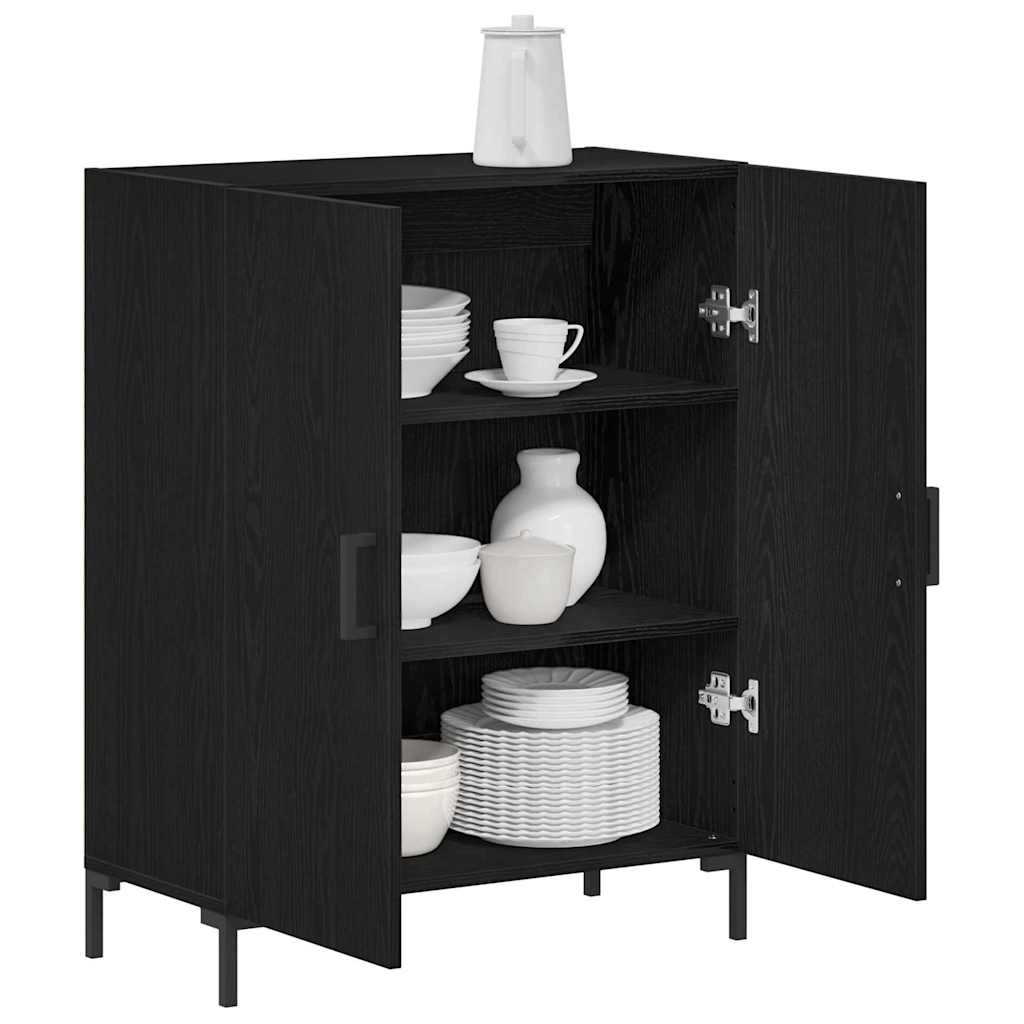 Sideboard Sort eg 69,5 x 34 x 90 cm Konstrueret træ