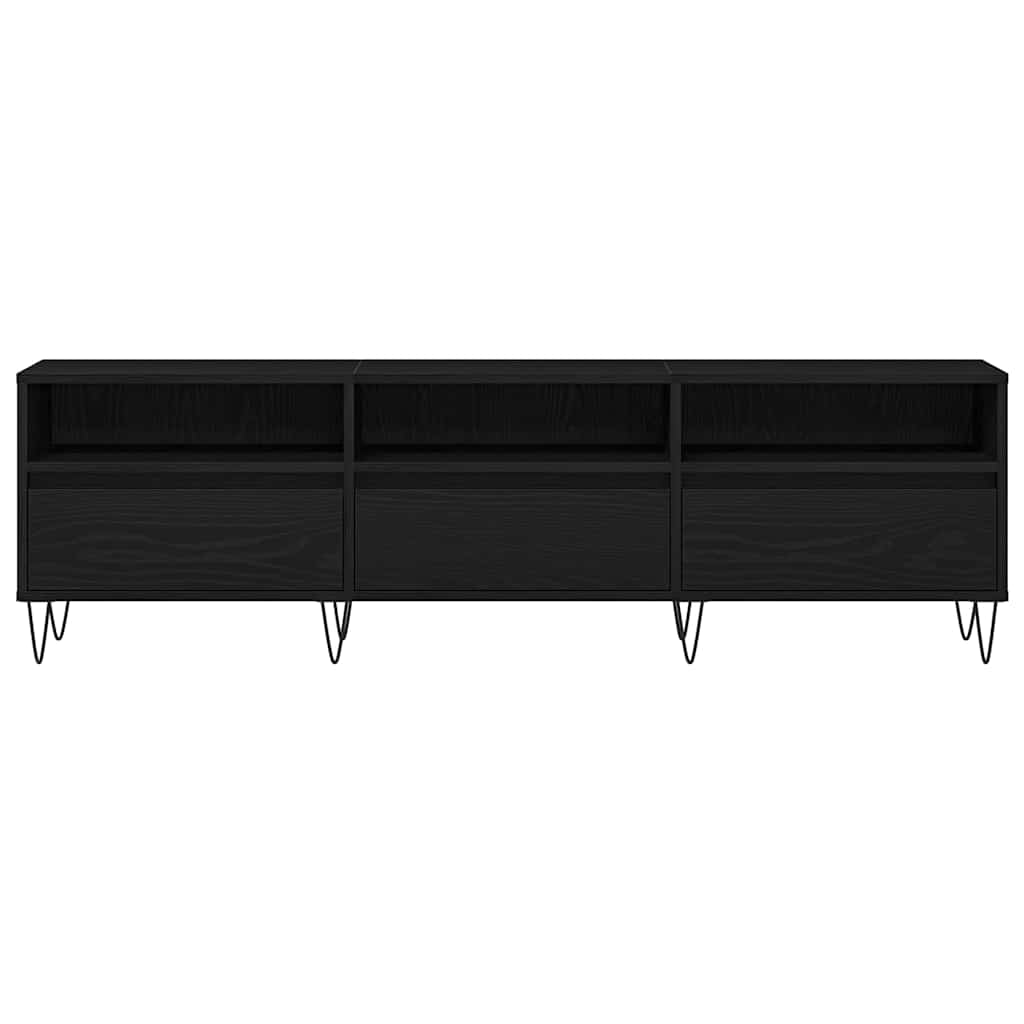 TV-skab 150 x 30 x 44,5 cm Sort eg Konstrueret træ