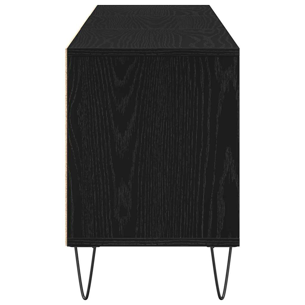 TV-skab 150 x 30 x 44,5 cm Sort eg Konstrueret træ