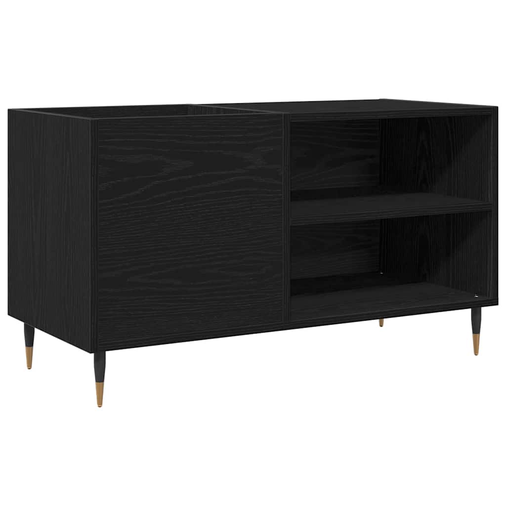 Pladeskab Sort eg 85 x 38 x 48 cm Konstrueret træ