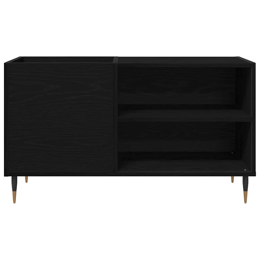 Pladeskab Sort eg 85 x 38 x 48 cm Konstrueret træ