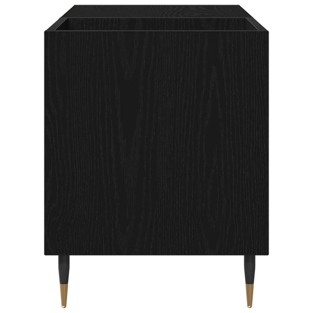 Pladeskab Sort eg 85 x 38 x 48 cm Konstrueret træ
