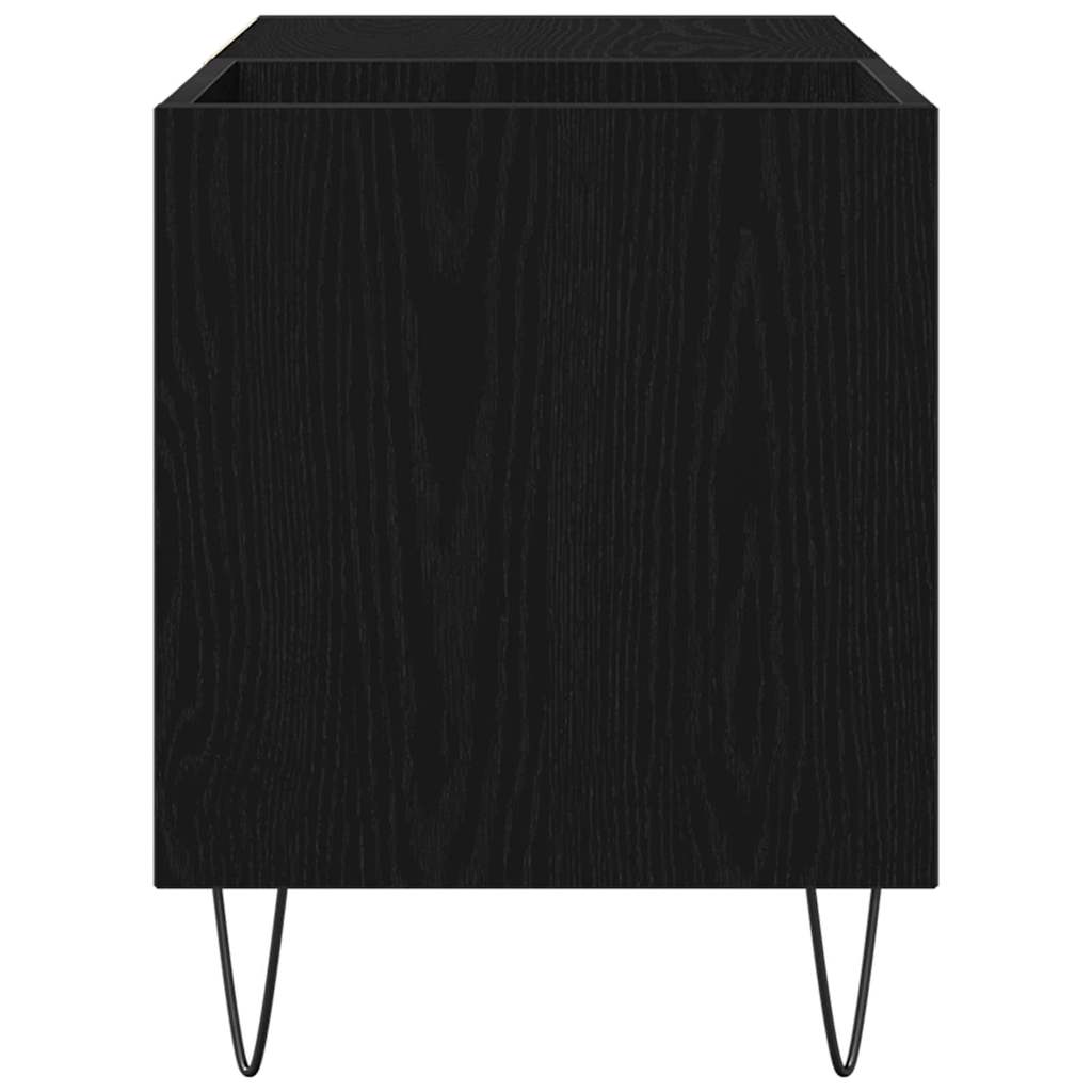 Pladeskab Sort eg 85 x 38 x 48 cm Konstrueret træ