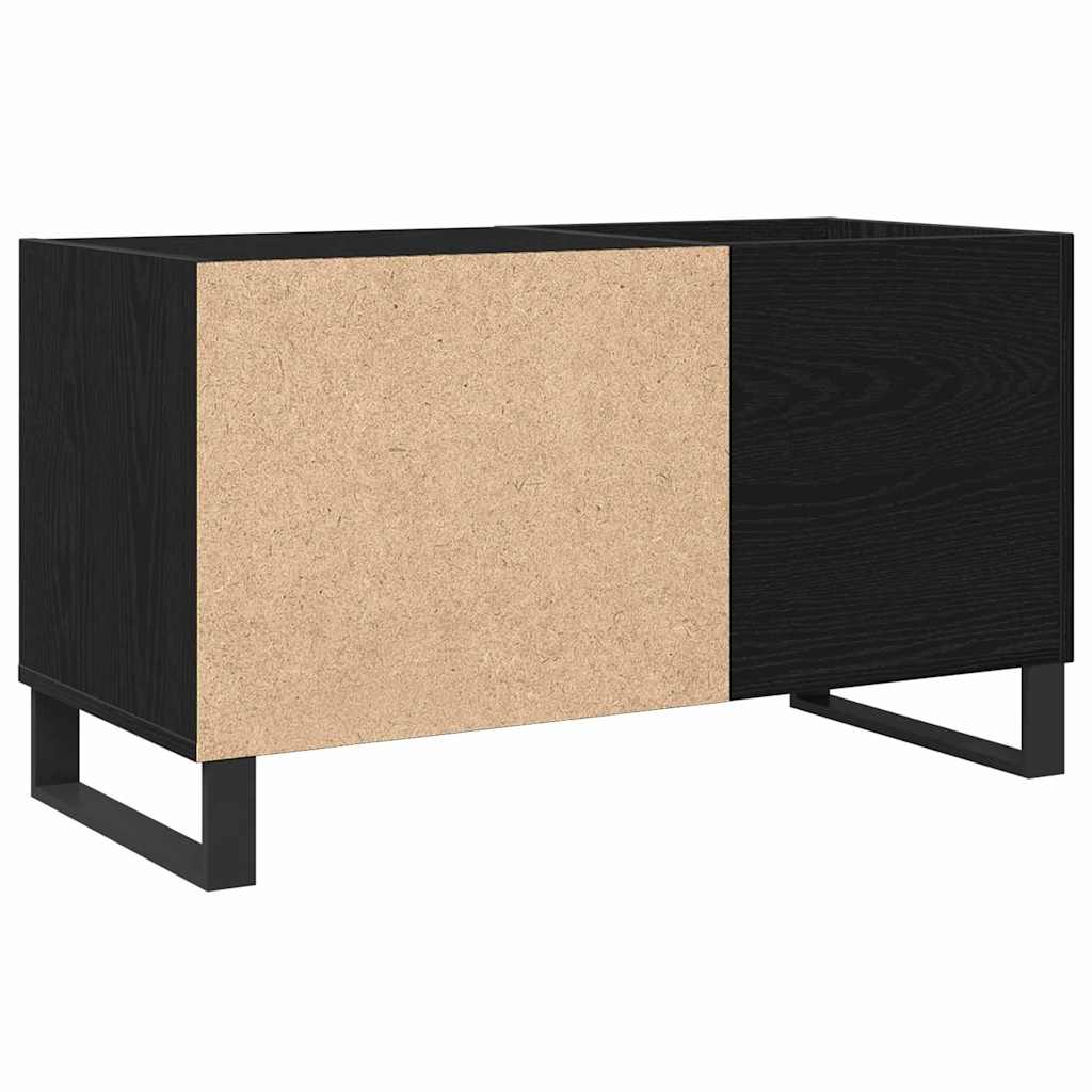 Pladeskab Sort eg 85 x 38 x 48 cm Konstrueret træ