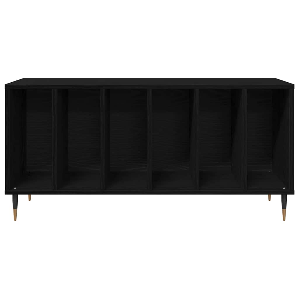 Pladeskab Sort eg 100 x 38 x 48 cm Konstrueret træ