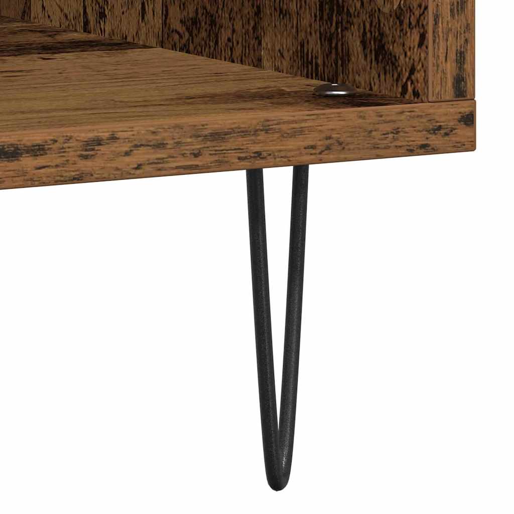 Pladeskab Gammelt træ 100 x 38 x 48 cm Konstrueret træ