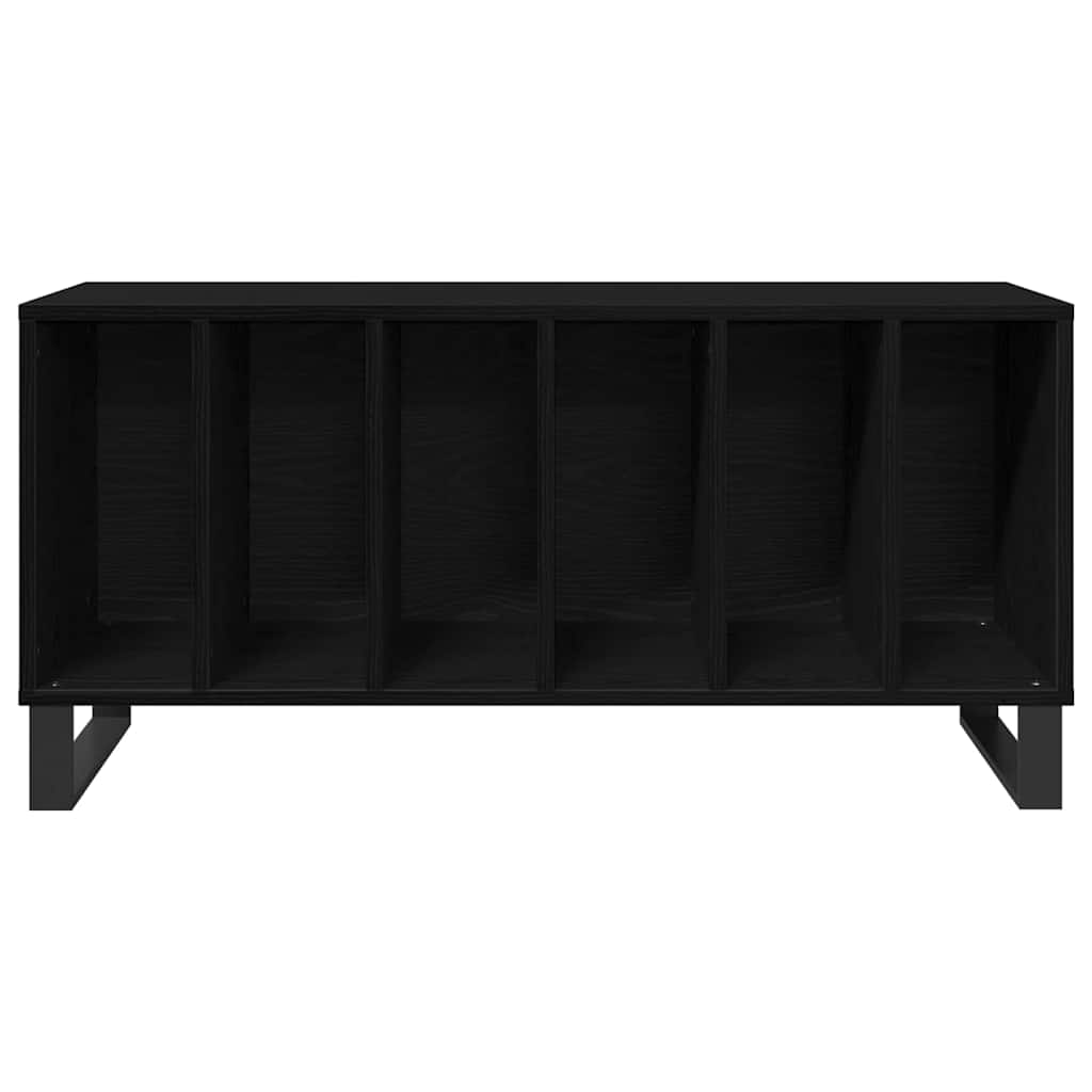 Pladeskab Sort eg 100 x 38 x 48 cm Konstrueret træ