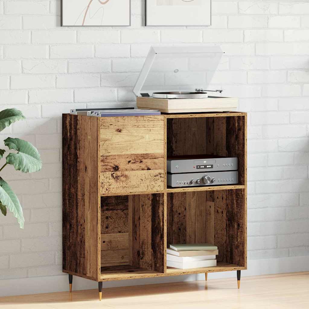 Pladeskab Gammelt træ 85 x 38 x 89 cm Konstrueret træ