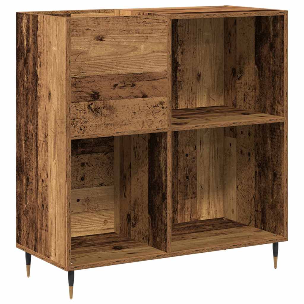 Pladeskab Gammelt træ 85 x 38 x 89 cm Konstrueret træ