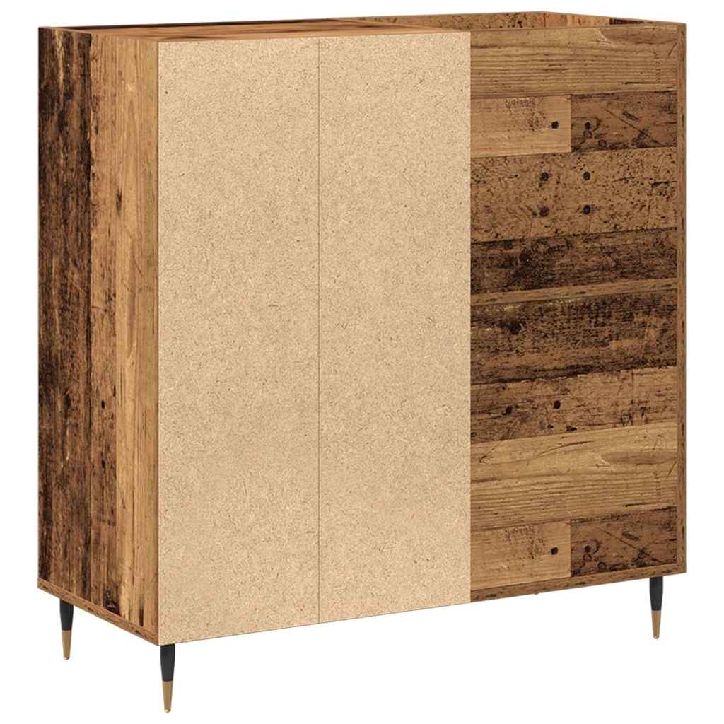 Pladeskab Gammelt træ 85 x 38 x 89 cm Konstrueret træ