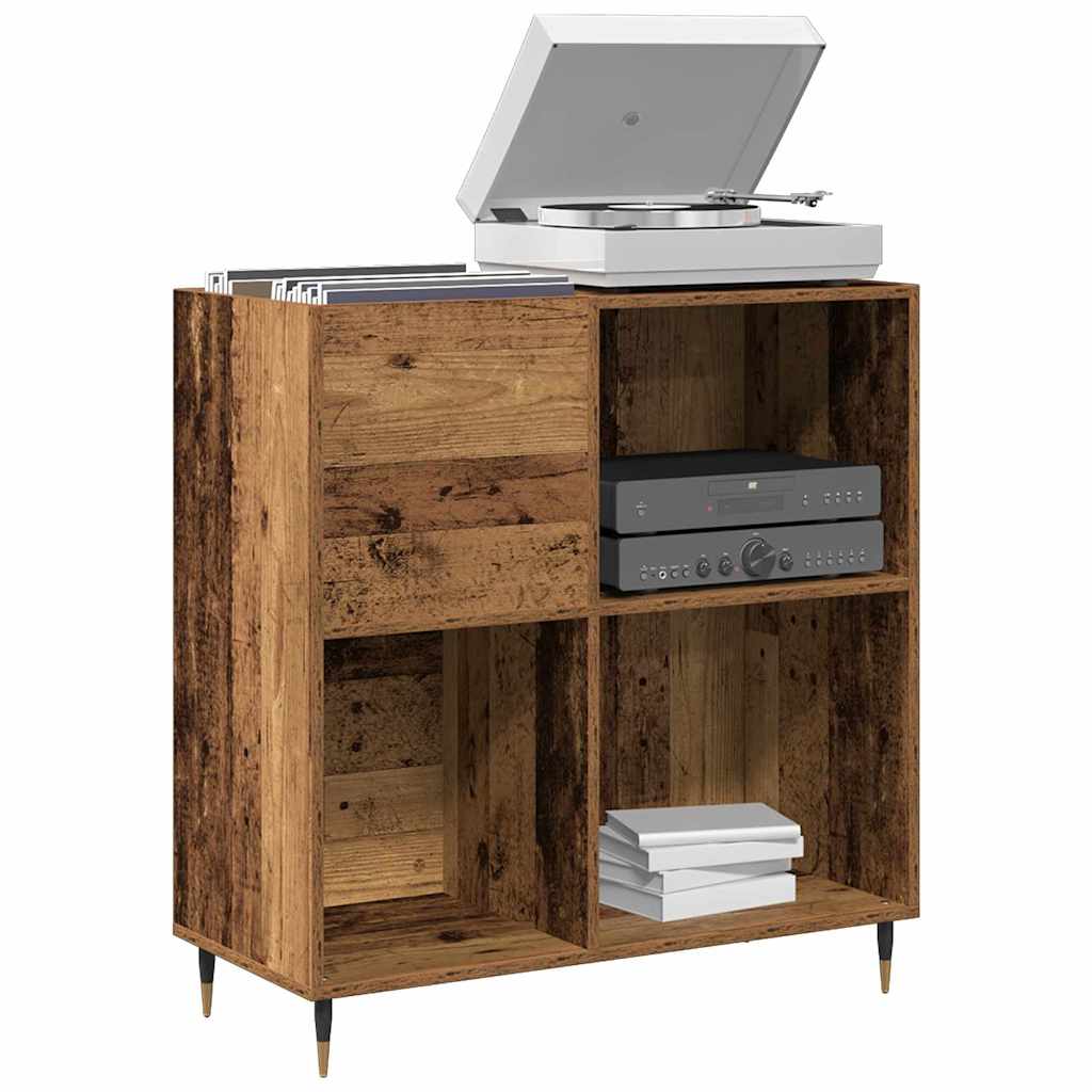 Pladeskab Gammelt træ 85 x 38 x 89 cm Konstrueret træ