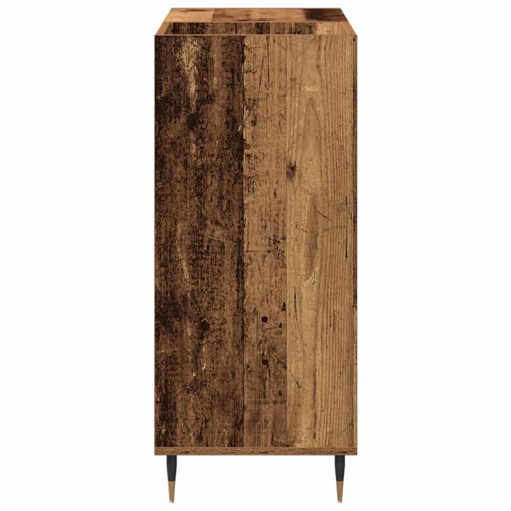 Pladeskab Gammelt træ 85 x 38 x 89 cm Konstrueret træ