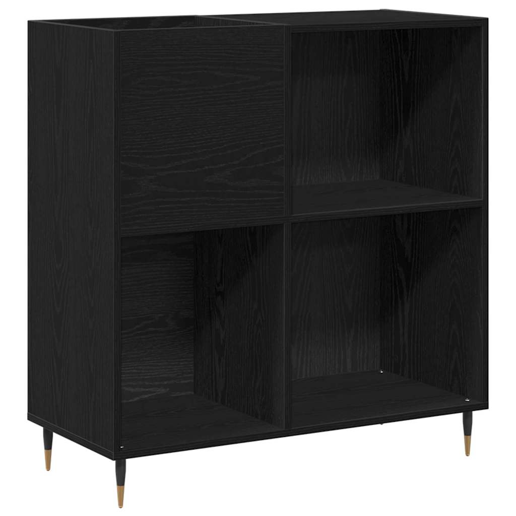 Pladeskab Sort eg 85 x 38 x 89 cm Konstrueret træ