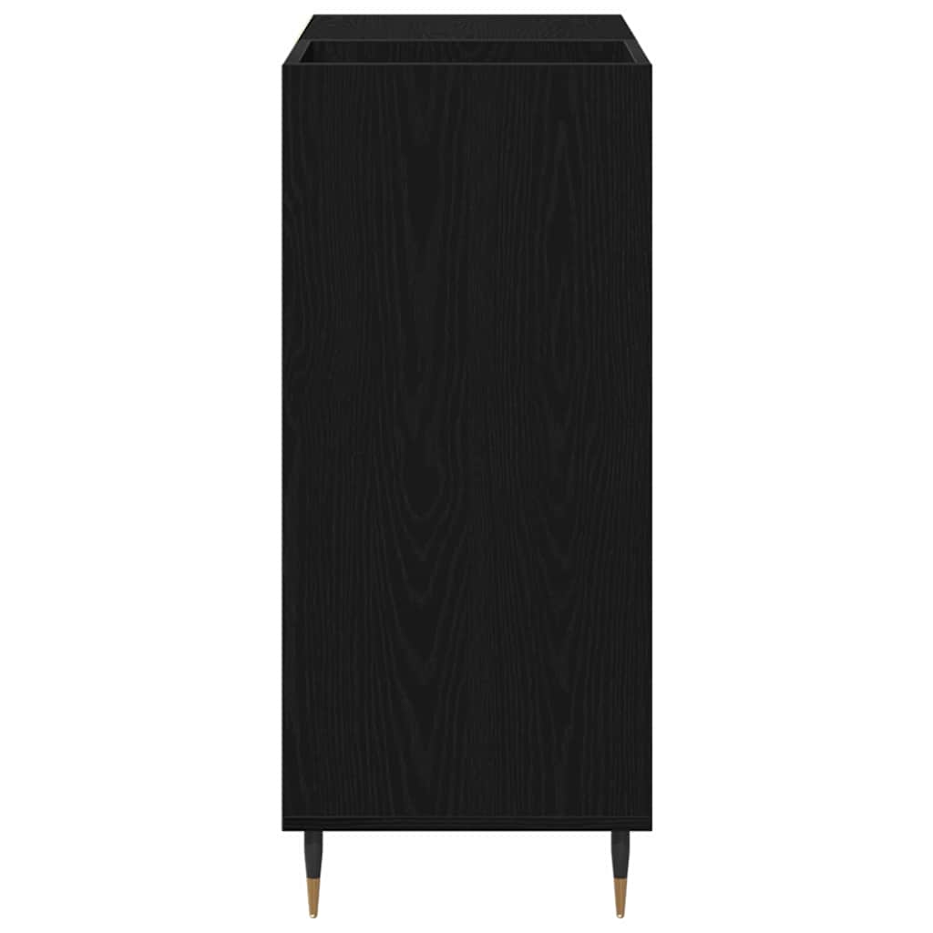 Pladeskab Sort eg 85 x 38 x 89 cm Konstrueret træ
