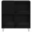 Pladeskab Sort eg 85 x 38 x 89 cm Konstrueret træ