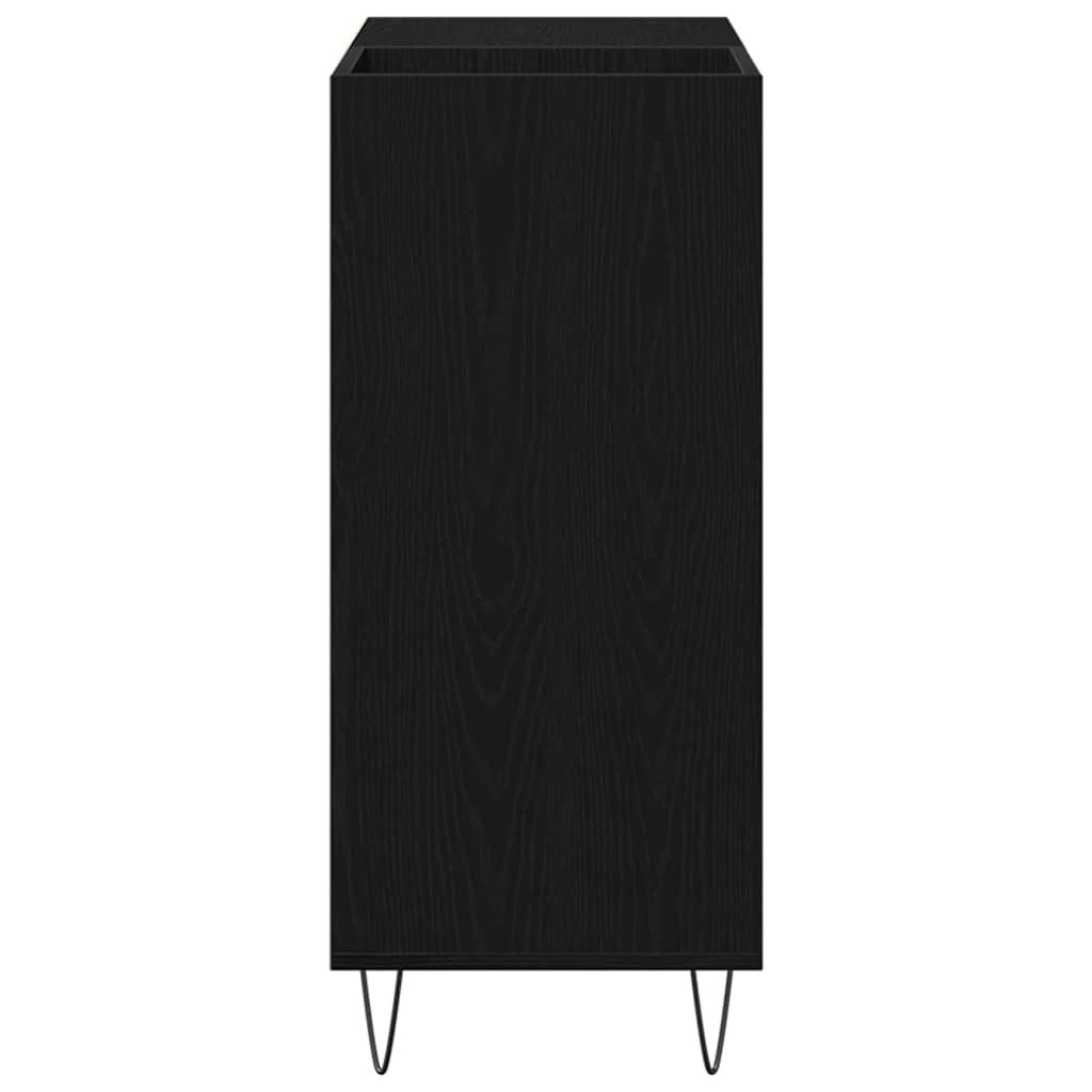 Pladeskab Sort eg 85 x 38 x 89 cm Konstrueret træ