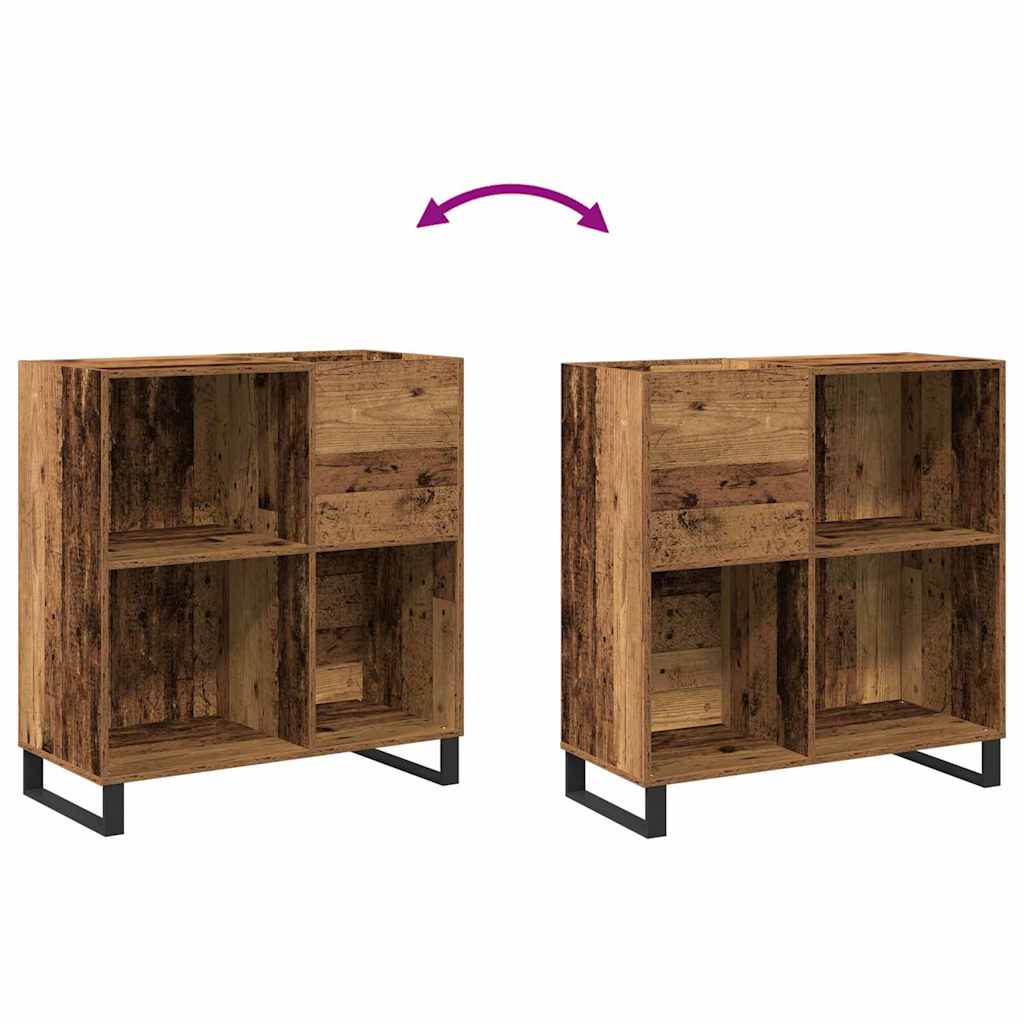 Pladeskab Gammelt træ 84,5 x 38 x 89 cm Konstrueret træ