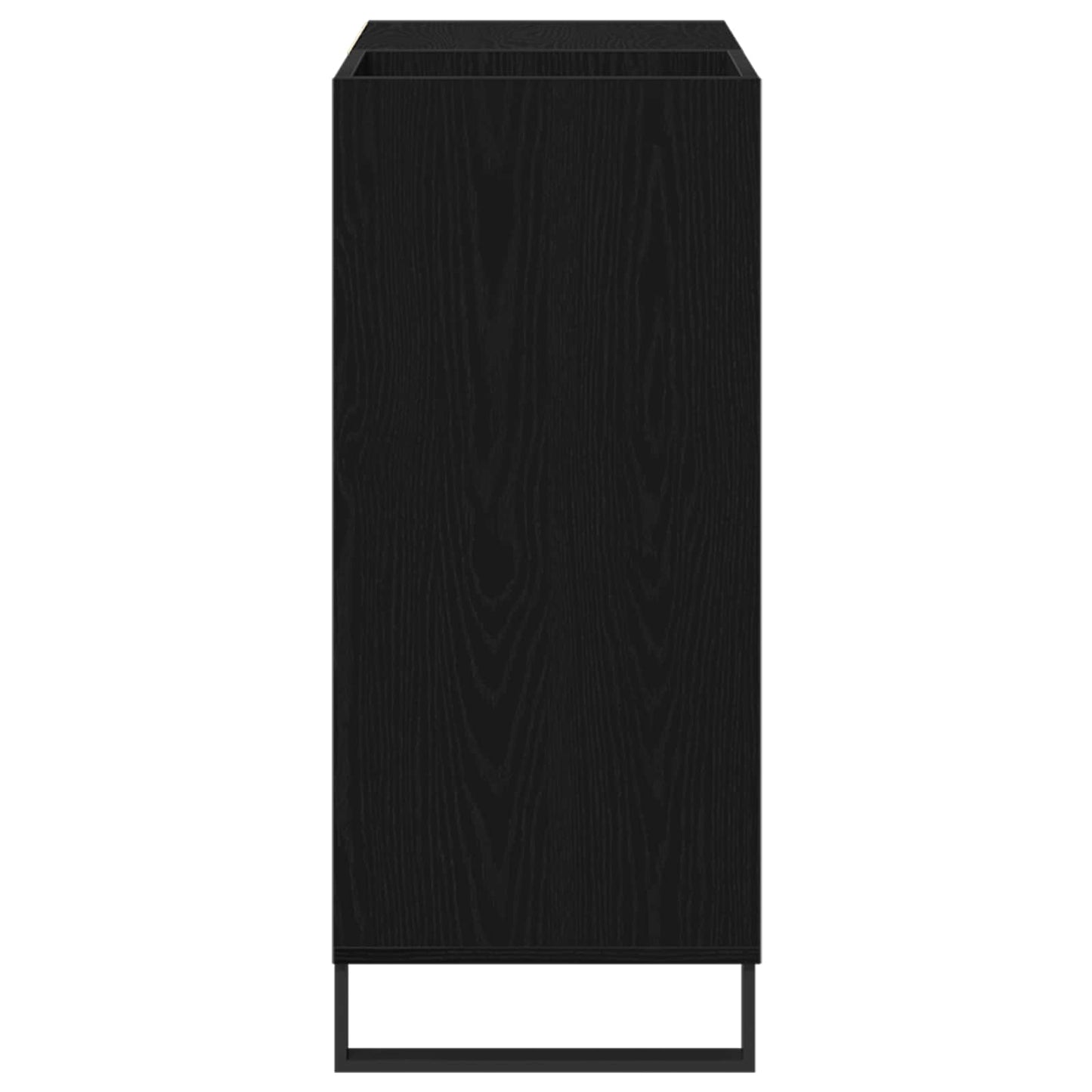 Pladeskab Sort eg 84,5 x 38 x 89 cm Konstrueret træ