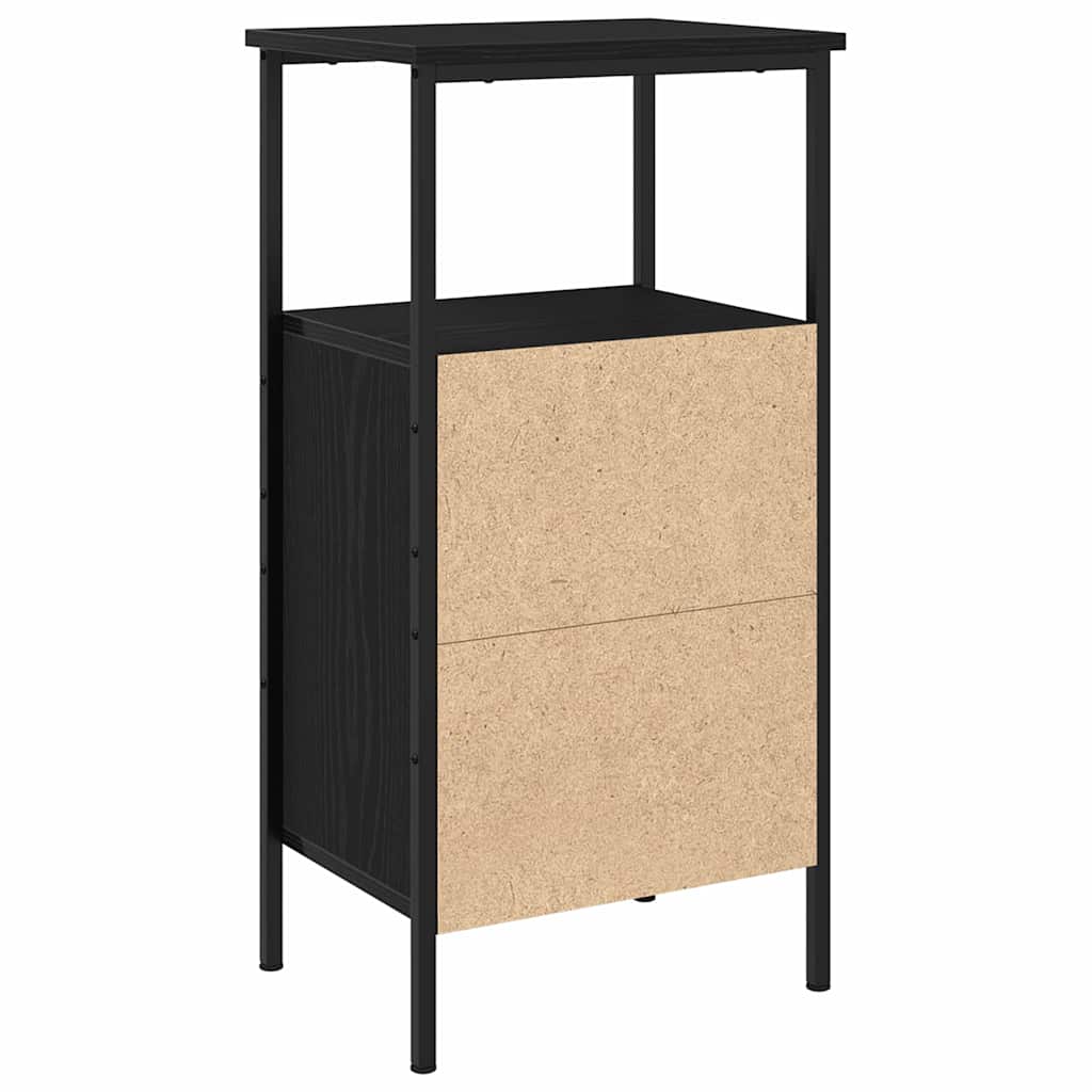 Natskab Sort eg 41 x 31 x 80 cm Konstrueret træ