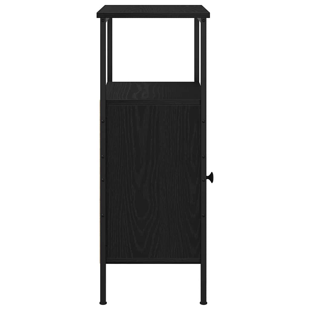 Natskab Sort eg 41 x 31 x 80 cm Konstrueret træ
