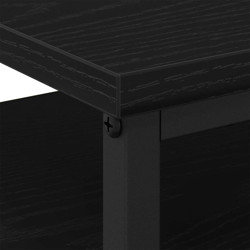 Natskab 2 stk. Sort eg 34 x 35,5 x 50 cm Konstrueret træ