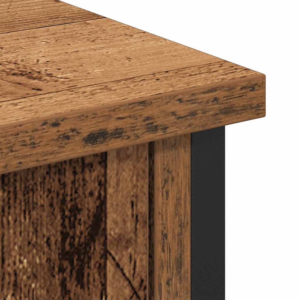 TV-møbelsæt 101 x 35 x 65 cm Gammelt træ Konstrueret træ