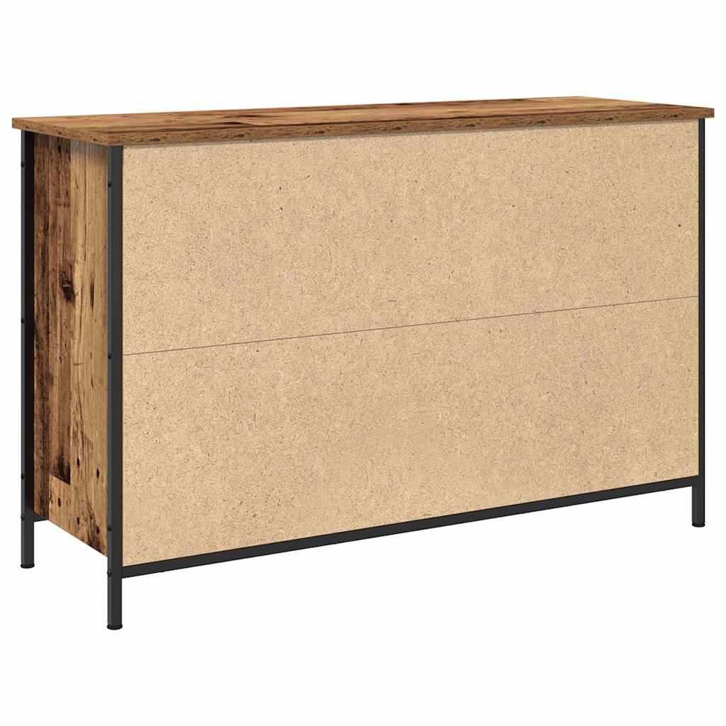 TV-møbelsæt 101 x 35 x 65 cm Gammelt træ Konstrueret træ