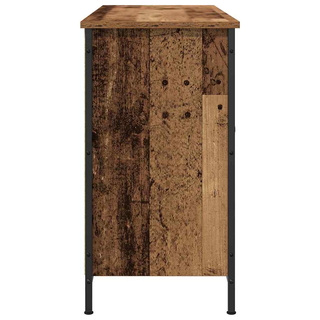 TV-møbelsæt 101 x 35 x 65 cm Gammelt træ Konstrueret træ