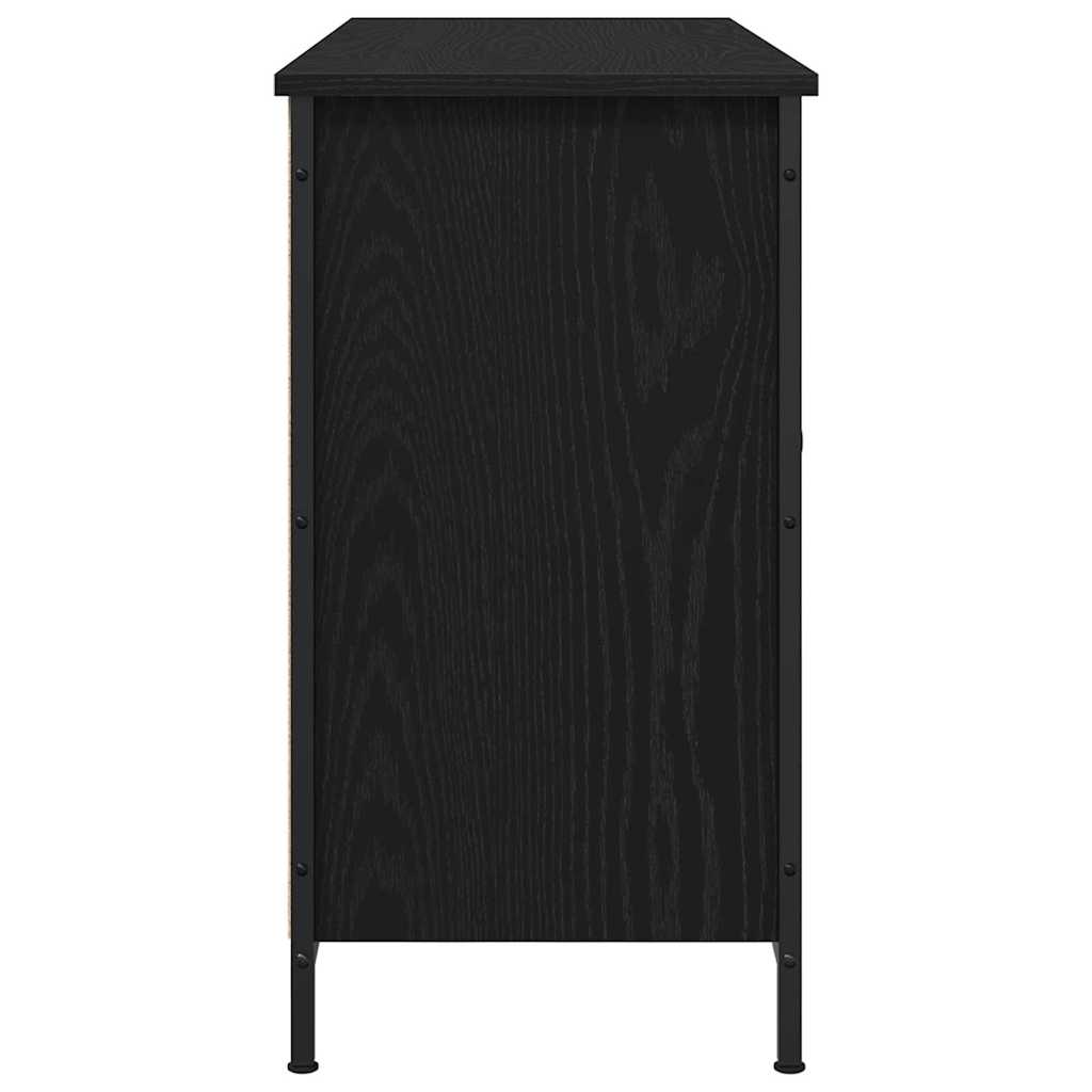 TV-møbelsæt 101 x 35 x 65 cm Sort eg Konstrueret træ