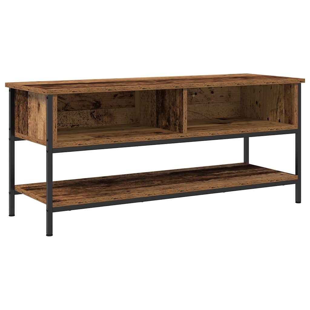 TV-møbelsæt 100 x 35 x 45 cm Gammelt træ Konstrueret træ