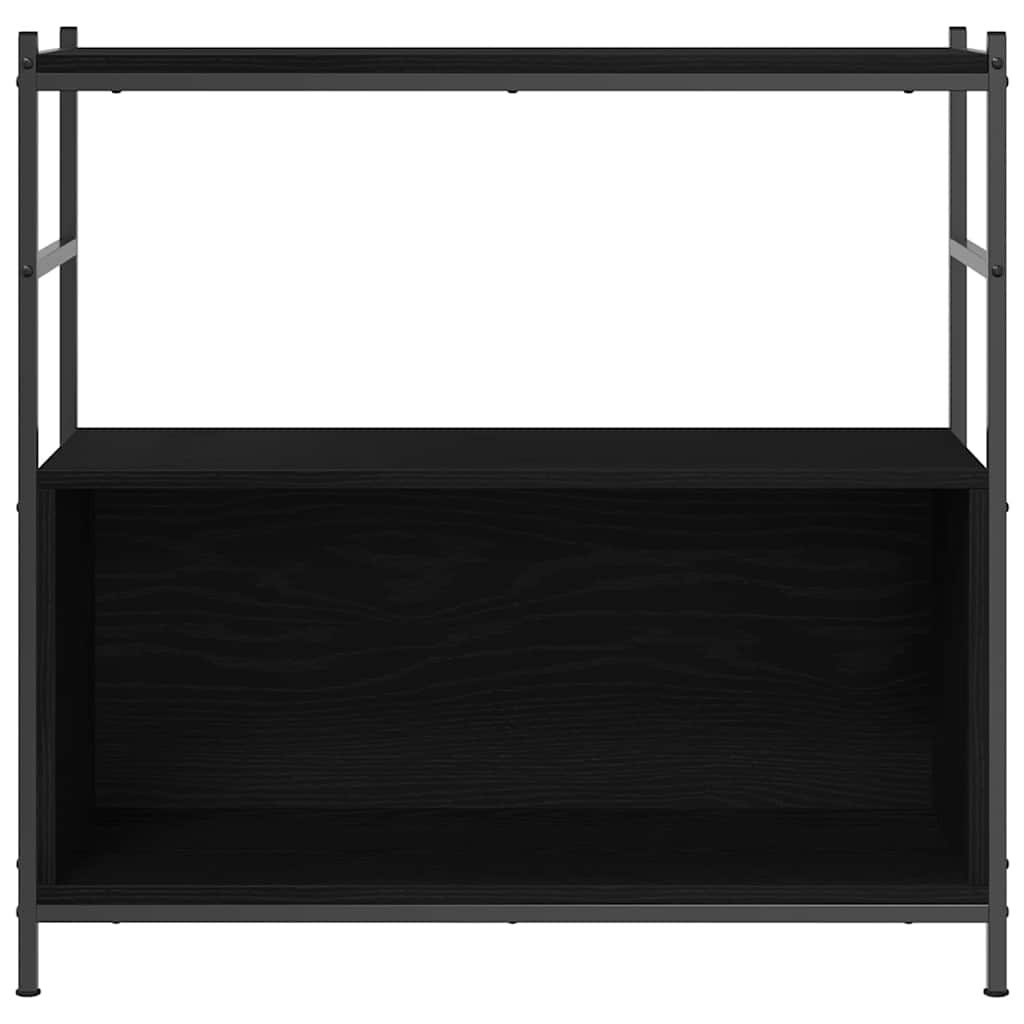 Bogreol 80 x 30 x 78,5 cm Konstrueret træ Sort eg
