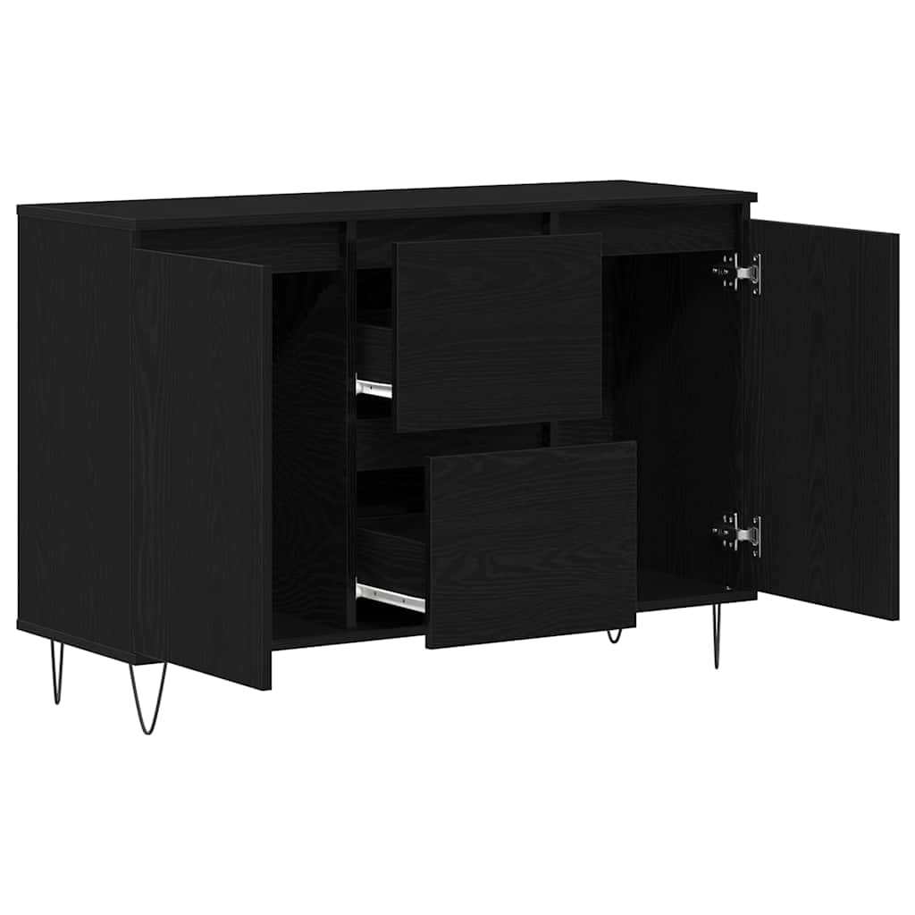 Sideboard Sort eg 101,5 x 35 x 70 cm Konstrueret træ
