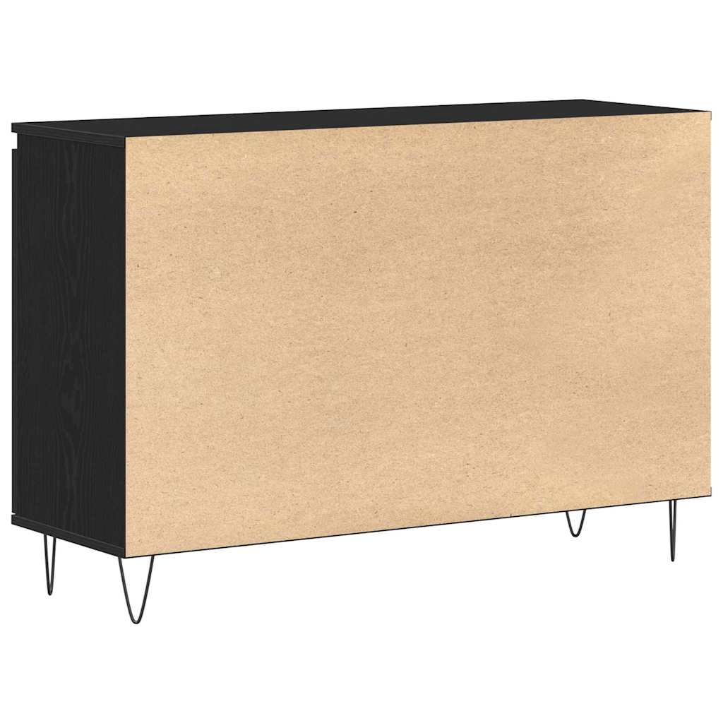 Sideboard Sort eg 101,5 x 35 x 70 cm Konstrueret træ