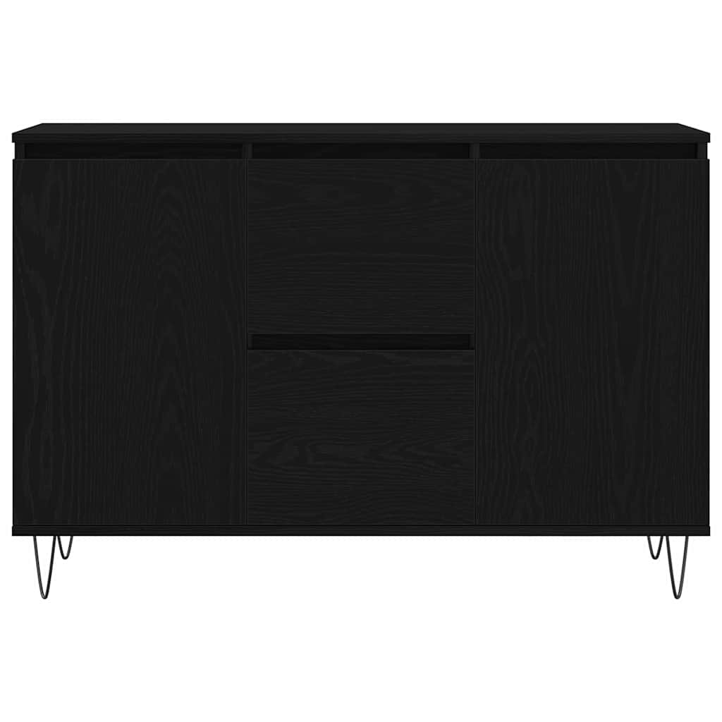 Sideboard Sort eg 101,5 x 35 x 70 cm Konstrueret træ