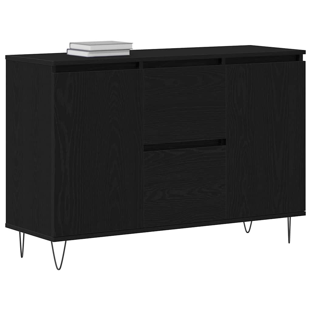 Sideboard Sort eg 101,5 x 35 x 70 cm Konstrueret træ