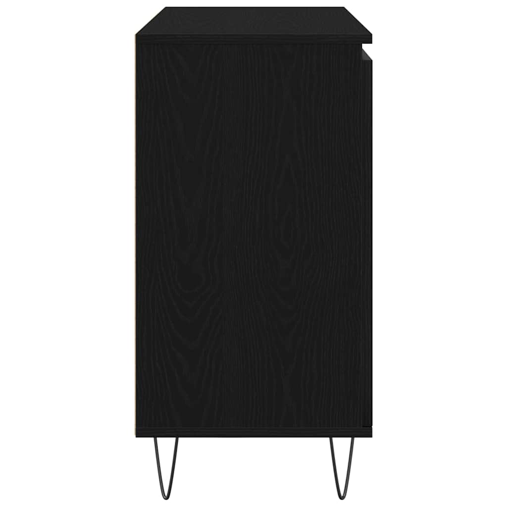 Sideboard Sort eg 101,5 x 35 x 70 cm Konstrueret træ