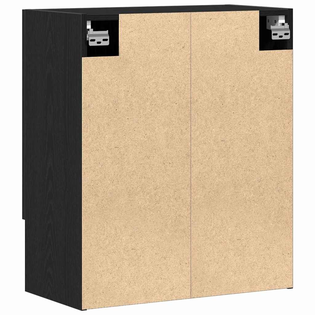 Væghængt skab 60 x 31 x 70 cm Konstrueret træ Sort eg