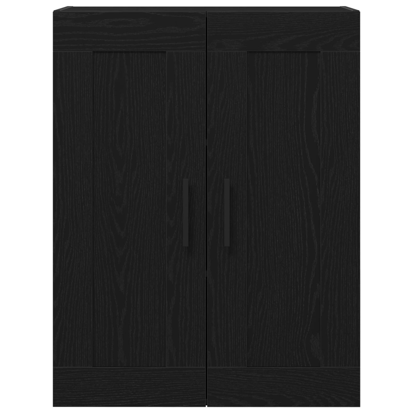Væghængt skab Sort eg 69,5 x 34 x 90 cm Konstrueret træ