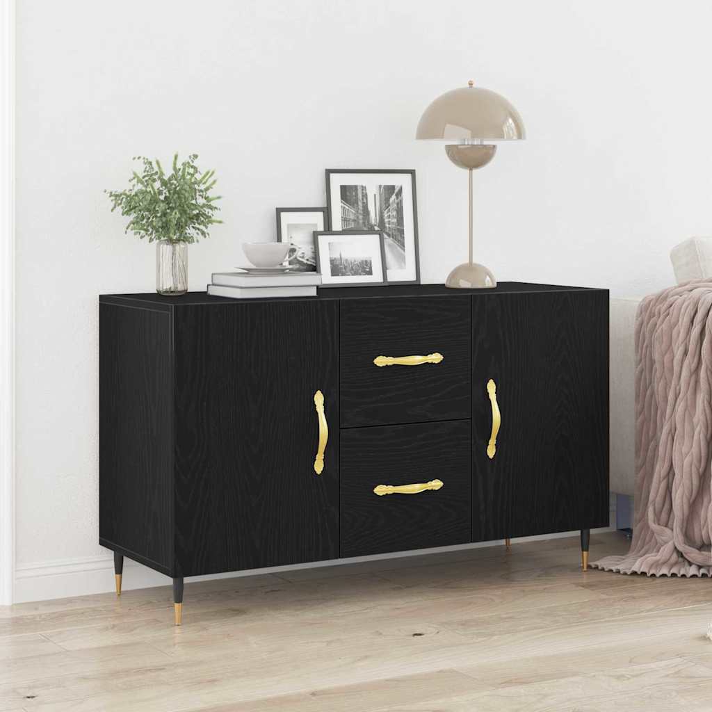 Sideboard Sort eg 100 x 36 x 60 cm Konstrueret træ